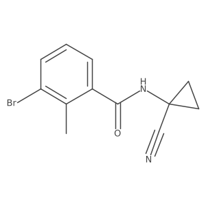 3-Bromo-N-(1-cyanocyclopropyl)-2-methylbenzamide Structure