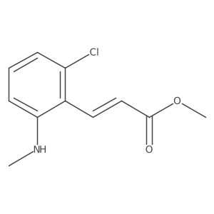 (E)-Methyl 3-(2-chloro-6-(methylamino)phenyl)acrylate Structure