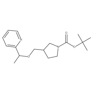 tert-Butyl 3-((1-(pyridin-2-yl)ethoxy)methyl)pyrrolidine-1-carboxylate Structure