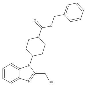 benzyl 4-(2-(hydroxymethyl)-1H-benzo[d]imidazol-1-yl)piperidine-1-carboxylate Structure