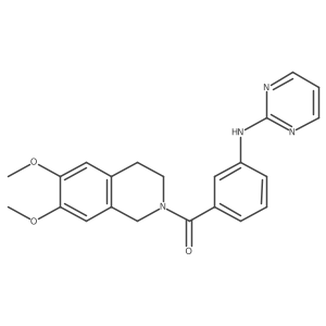 [6,7-dimethoxy-3,4-dihydro-2(1H)-isoquinolinyl][3-(2-pyrimidinylamino)phenyl]methanone Structure