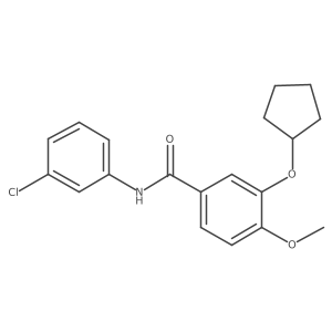 Benzamide,n-(3-chlorophenyl)-3-(cyclopentyloxy)-4-methoxy-结构式