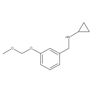 Cyclopropyl-(3-methoxymethoxybenzyl)-amine结构式