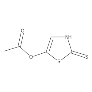 (2-sulfanylidene-3H-1,3-thiazol-5-yl) acetate结构式