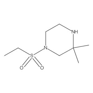 1-(Ethylsulfonyl)-3,3-dimethylpiperazine结构式