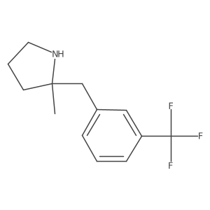 2-Methyl-2-{[3-(trifluoromethyl)phenyl]methyl}pyrrolidine Structure