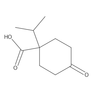 4-Oxo-1-(propan-2-yl)cyclohexane-1-carboxylic acid Structure