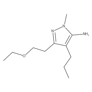 3-(2-Ethoxyethyl)-1-methyl-4-propyl-1h-pyrazol-5-amine结构式