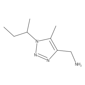 [1-(butan-2-yl)-5-methyl-1H-1,2,3-triazol-4-yl]methanamine Structure