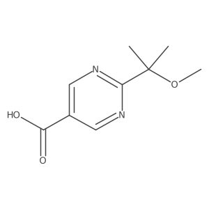 2-(2-Methoxypropan-2-yl)pyrimidine-5-carboxylic acid结构式