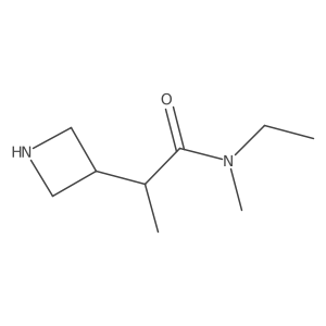 2-(Azetidin-3-yl)-N-ethyl-N-methylpropanamide Structure