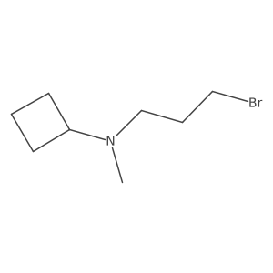 N-(3-bromopropyl)-N-methylcyclobutanamine结构式