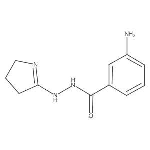 3-amino-N'-[(2E)-pyrrolidin-2-ylidene]benzohydrazide结构式