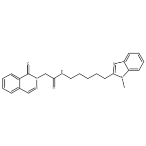 N-[5-(1-methyl-1H-benzimidazol-2-yl)pentyl]-2-(1-oxophthalazin-2(1H)-yl)acetamide Structure