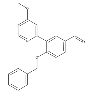 4-(Benzyloxy)-3-(4-methoxypyridin-2-yl)benzaldehyde结构式