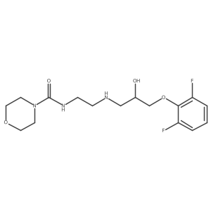 N-(2-((3-(2,6-Difluorophenoxy)-2-hydroxypropyl)amino)ethyl)morpholine-4-carboxamide结构式