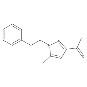 1-[5-Methyl-1-(2-phenylethyl)-1h-pyrazol-3-yl]ethanone结构式