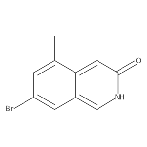 7-Bromo-5-methylisoquinolin-3(2H)-one结构式