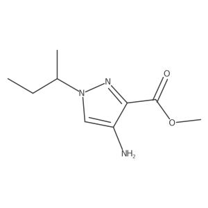 methyl 4-amino-1-(butan-2-yl)-1H-pyrazole-3-carboxylate结构式