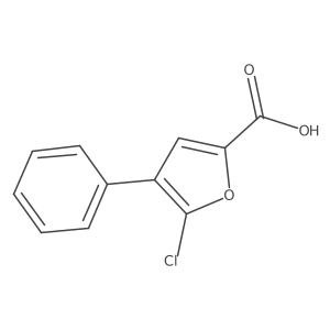 5-Chloro-4-phenylfuran-2-carboxylic acid Structure