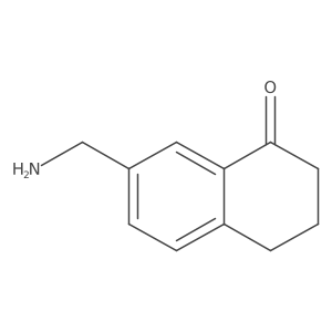 7-(Aminomethyl)-1,2,3,4-tetrahydronaphthalen-1-one结构式