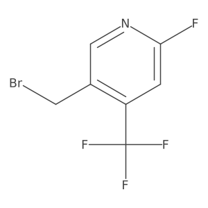 5-(Bromomethyl)-2-fluoro-4-(trifluoromethyl)pyridine Structure