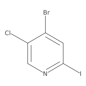 4-Bromo-5-chloro-2-iodopyridine Structure