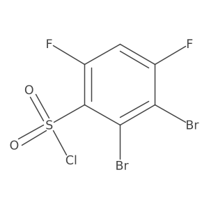 2,3-Dibromo-4,6-difluorobenzenesulfonyl chloride结构式