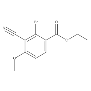 Ethyl 2-bromo-3-cyano-4-methoxybenzoate结构式