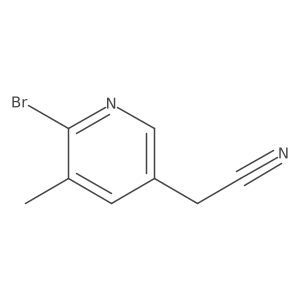 2-(6-Bromo-5-methylpyridin-3-yl)acetonitrile Structure