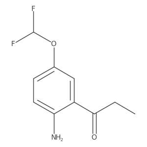 1-(2-Amino-5-(difluoromethoxy)phenyl)propan-1-one Structure