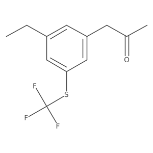 1-(3-Ethyl-5-(trifluoromethylthio)phenyl)propan-2-one Structure