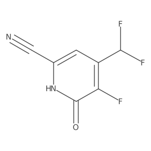 4-(difluoromethyl)-5-fluoro-6-oxo-1H-pyridine-2-carbonitrile结构式