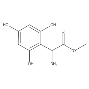 Methyl 2-amino-2-(2,4,6-trihydroxyphenyl)acetate Structure