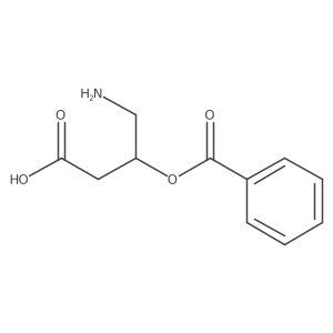 Butanoic acid, 4-amino-3-(benzoyloxy)- Structure