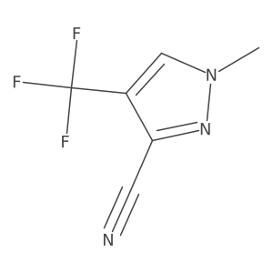 1-Methyl-4-(trifluoromethyl)-1H-pyrazole-3-carbonitrile结构式