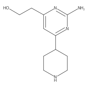 2-(2-Amino-6-piperidin-4-ylpyrimidin-4-yl)ethanol hydrochloride结构式