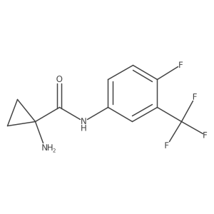 1-Amino-N-(4-fluoro-3-(trifluoromethyl)phenyl)cyclopropanecarboxamide Structure