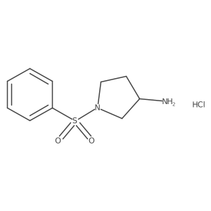 1-(Benzenesulfonyl)pyrrolidin-3-amine hydrochloride结构式