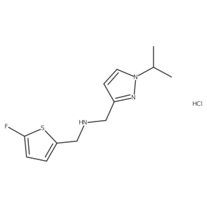 1-(5-fluoro-2-thienyl)-N-[(1-isopropyl-1H-pyrazol-3-yl)methyl]methanamine Structure