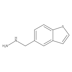 (Benzo[b]thiophen-5-ylmethyl)hydrazine结构式