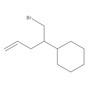 (1-Bromopent-4-en-2-yl)cyclohexane结构式
