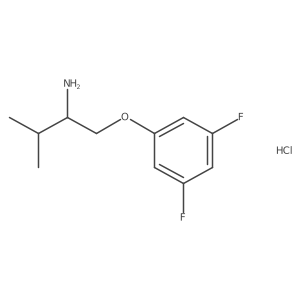 1-(3,5-Difluorophenoxy)-3-methylbutan-2-amine hydrochloride Structure