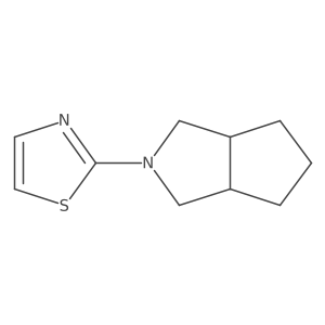 2-{Octahydrocyclopenta[c]pyrrol-2-yl}-1,3-thiazole结构式