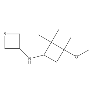 N-(3-Methoxy-2,2,3-trimethylcyclobutyl)thietan-3-amine Structure
