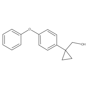 [1-(4-Phenoxyphenyl)cyclopropyl]methanol结构式