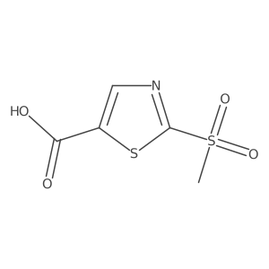 2-Methylsulfonyl-1,3-thiazole-5-carboxylic acid Structure