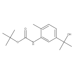 tert-butyl N-[5-(2-hydroxypropan-2-yl)-2-methylphenyl]carbamate结构式