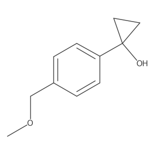 1-[4-(Methoxymethyl)phenyl]cyclopropan-1-ol Structure