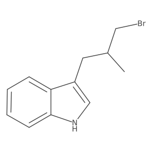 3-(3-Bromo-2-methylpropyl)-1h-indole Structure